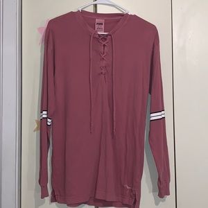 PINK Long sleeve warm pink top